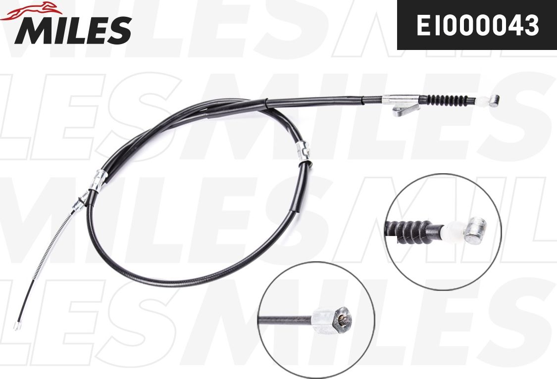 Трос ручника (тросик ручного тормоза) Miles. Артикул EI000043