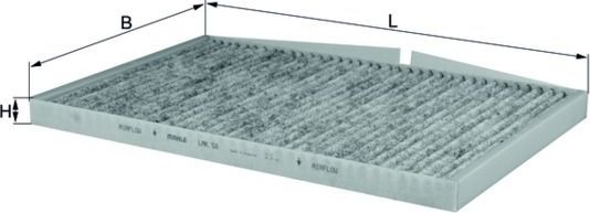 Салонный фильтр Mahle. Артикул LAK 58