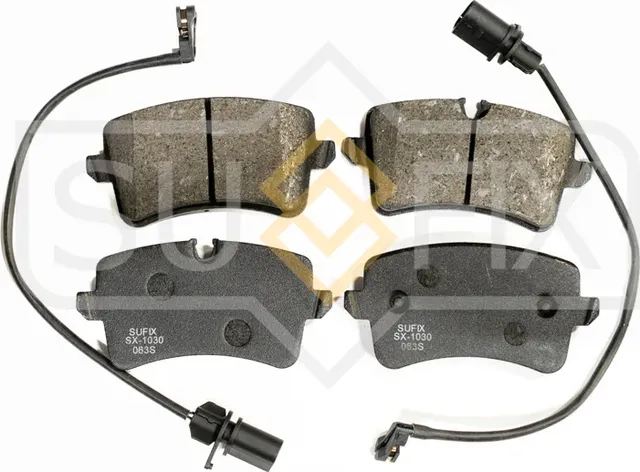 Дисковые тормозные колодки задние правые/левые AUDI A4 B8 (8K2) 2007-2015 (Sufix). Артикул SX1030