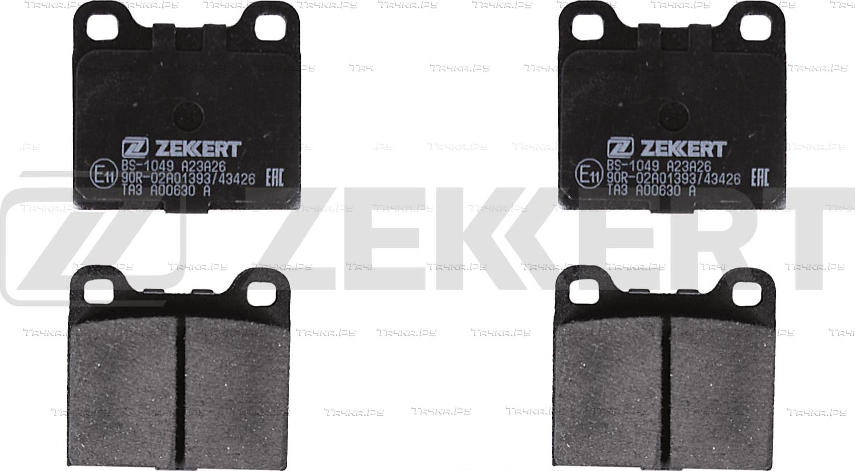 Тормозные колодки Zekkert передние для Maserati Biturbo 1989-1994. Артикул BS-1049