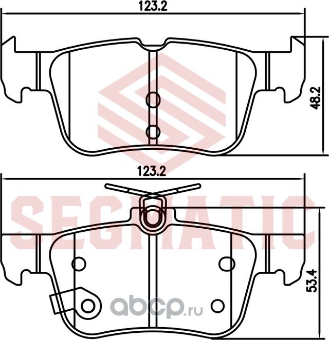 Колодка торм диск зад FORD Mondeo 2015 - (Segmatic). Артикул SGBP2792