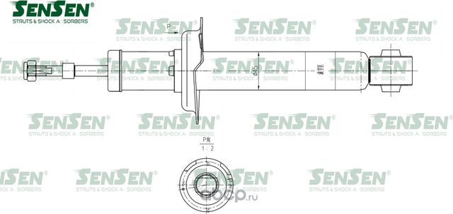 АМОРТИЗАТОР ГАЗОВЫЙ, ЗАДНИЙ TOYOTA CRESSIDA/CHASER/CRESTA/MARKII 92-00 (Sensen). Артикул 32130005