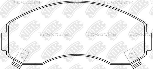 Тормозные колодки NiBK. Артикул PN0433
