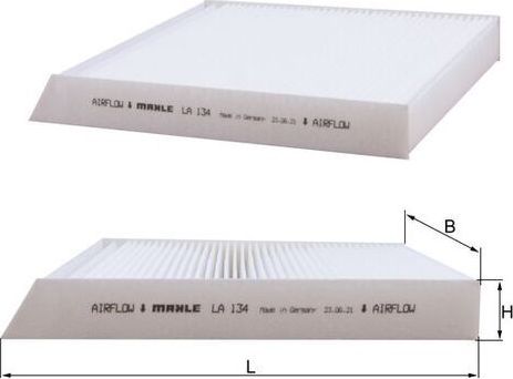 Салонный фильтр Mahle. Артикул LA 134