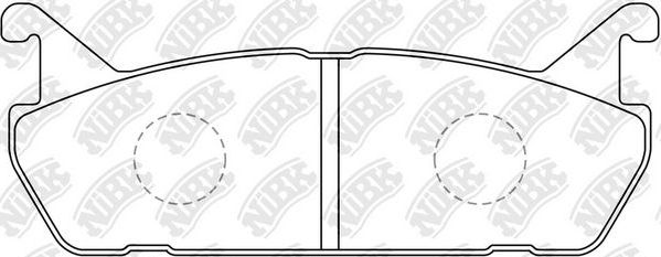 Тормозные колодки NiBK. Артикул PN5198