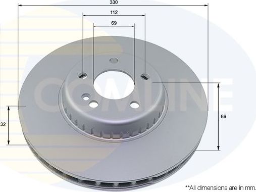 Тормозной диск Comline Comline. Артикул ADC5022V