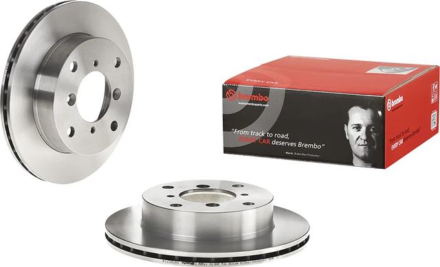 Тормозной диск Brembo передний для Hafei Brio 2003-2010. Артикул 09.5857.14