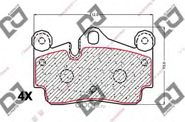Колодки тормозные дисковые (DJ Parts). Артикул BP1911