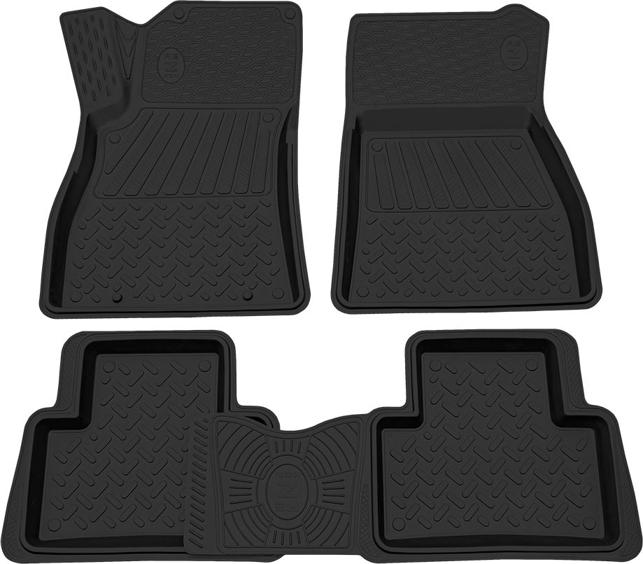 Коврики Rezkon резиновые для салона Nissan Juke 2011-2014. Артикул 1025010100