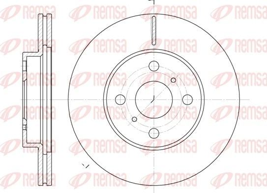 Тормозной диск Remsa передний для BMW 1 I (E82/E88) 2007-2013. Артикул 6635.10