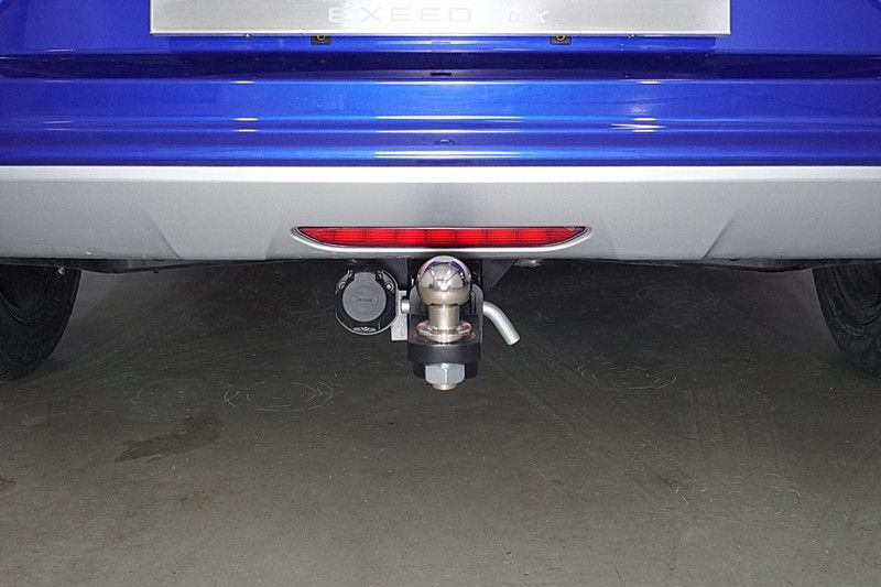 Фаркоп ТСС оцинкованный под американский квадрат для Exeed LX 1.5L Turbo 2WD 2022-2026. Артикул TCU00307