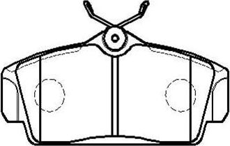 Тормозные колодки HSB. Артикул HP8349