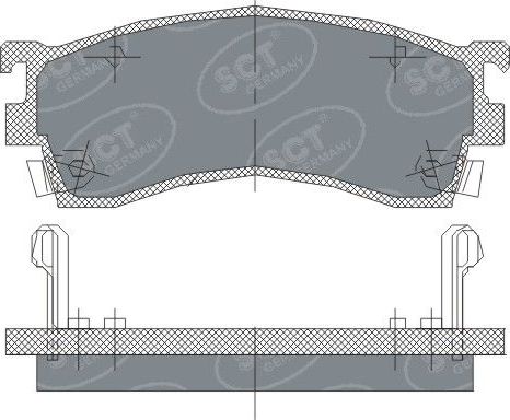 Тормозные колодки SCT-Germany SP 125 PR. Артикул SP 125 PR