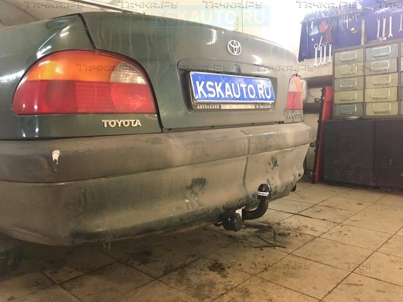 Как поставить фаркоп на тойоту авенсис