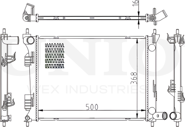 Радиатор двигателя (Unio). Артикул RAD-10085