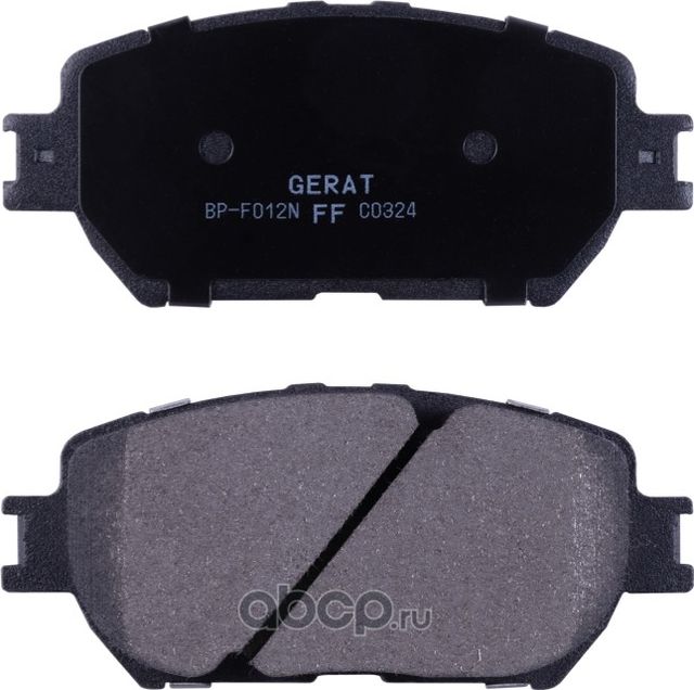Тормозные колодки Gerat BP-F012N (передние) Normal Gerat. Артикул BPF012N