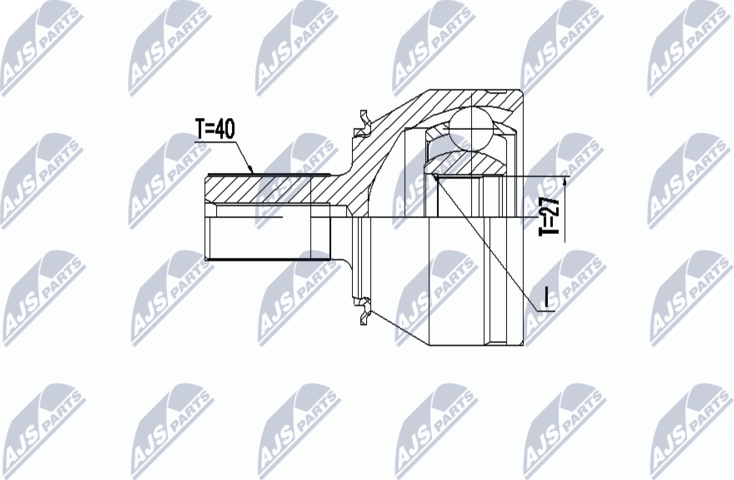Шрус внутренний (граната) NTY. Артикул NPZ-VV-023