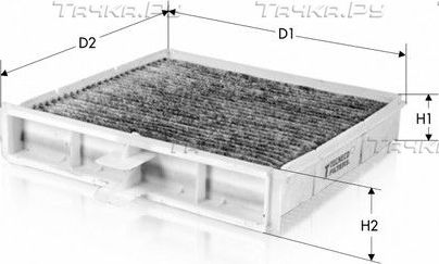 Салонный фильтр  Tecneco Filters. Артикул CK9691C