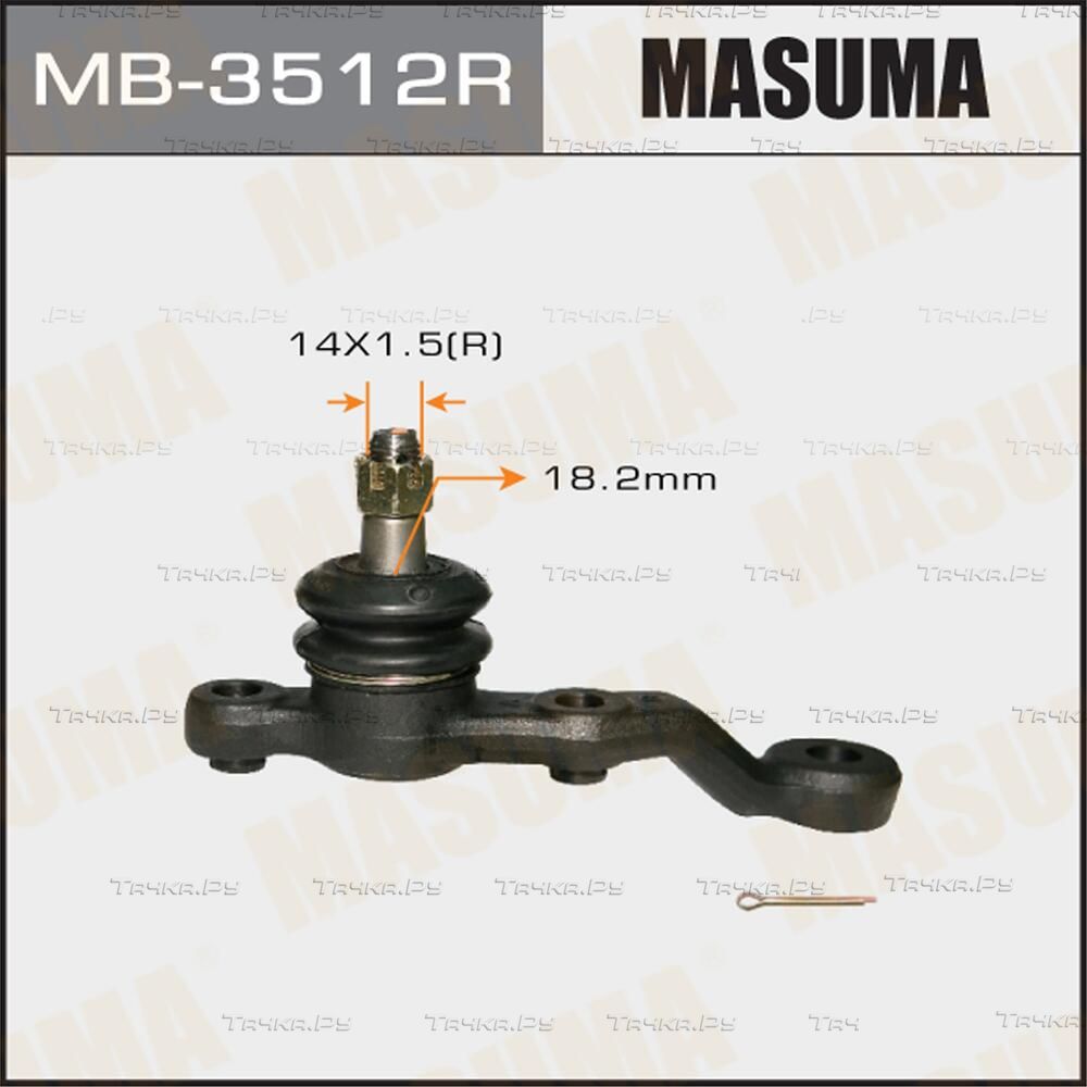 Шаровая опора Masuma передняя передняя правая нижняя для Toyota Chaser V (X90) 1992-1996. Артикул MB-3512R