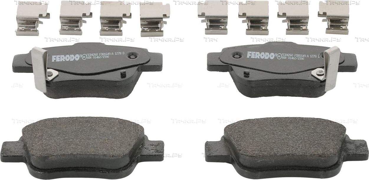 Тормозные колодки Ferodo Premier Eco Friction задние для Toyota Avensis I 1997-2003. Артикул FDB1649