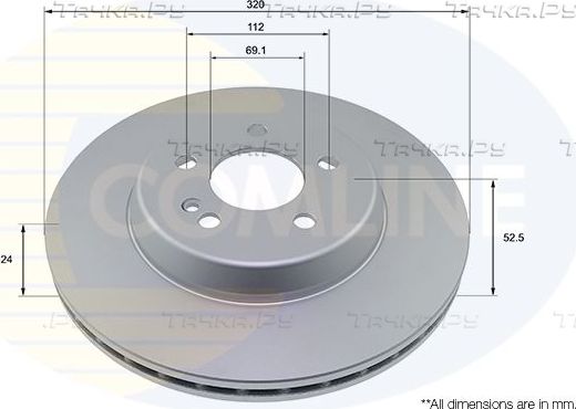 Тормозной диск Comline Comline. Артикул ADC4080V