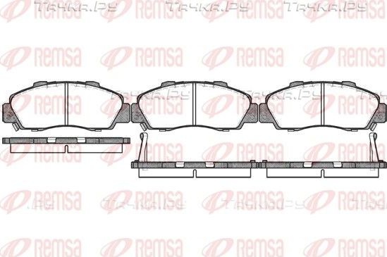 Тормозные колодки Remsa передние для Honda Civic VI 1997-2001. Артикул 0351.02