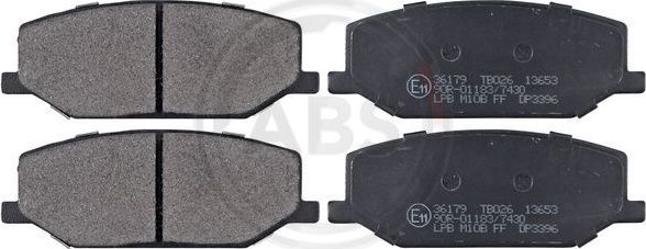 Тормозные колодки ABS передние для Suzuki Samurai 1988-1991. Артикул 36179