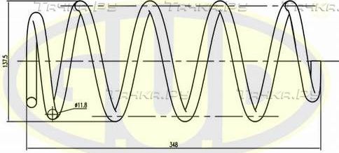 Пружина подвески G.U.D. передняя для Volkswagen Jetta VI 2010-2019. Артикул GCS095079