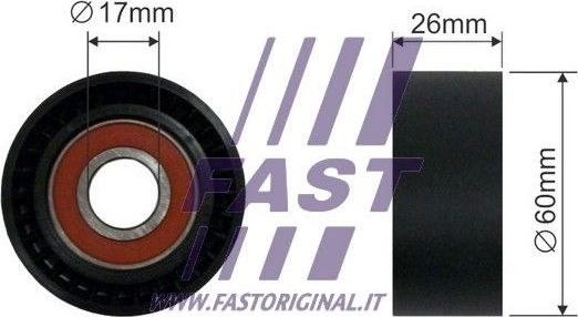 Натяжной ролик (натяжитель) приводного поликлинового ремня Fast. Артикул FT44565