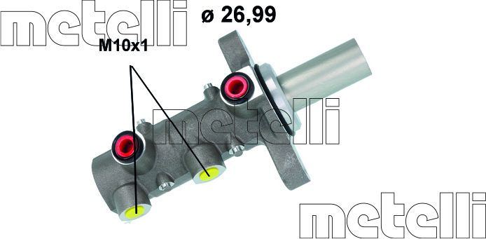Тормозной цилиндр главный Metelli. Артикул 05-1167