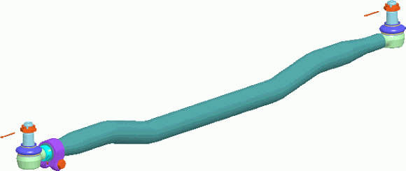 Рулевая тяга поперечная Lemforder для Mercedes-Benz Econic I 1998-2026. Артикул 37332 01