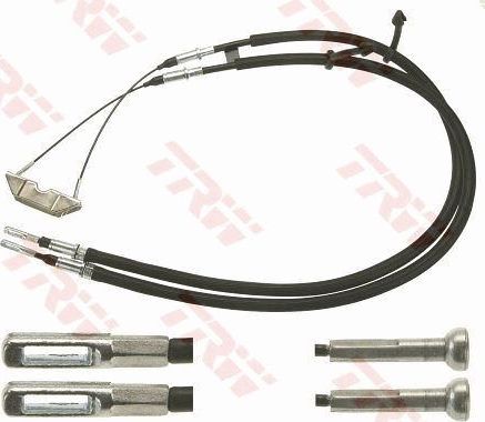 Трос ручника (тросик ручного тормоза) TRW задний правый/левый для Saab 9-5 I 1997-2009. Артикул GCH287