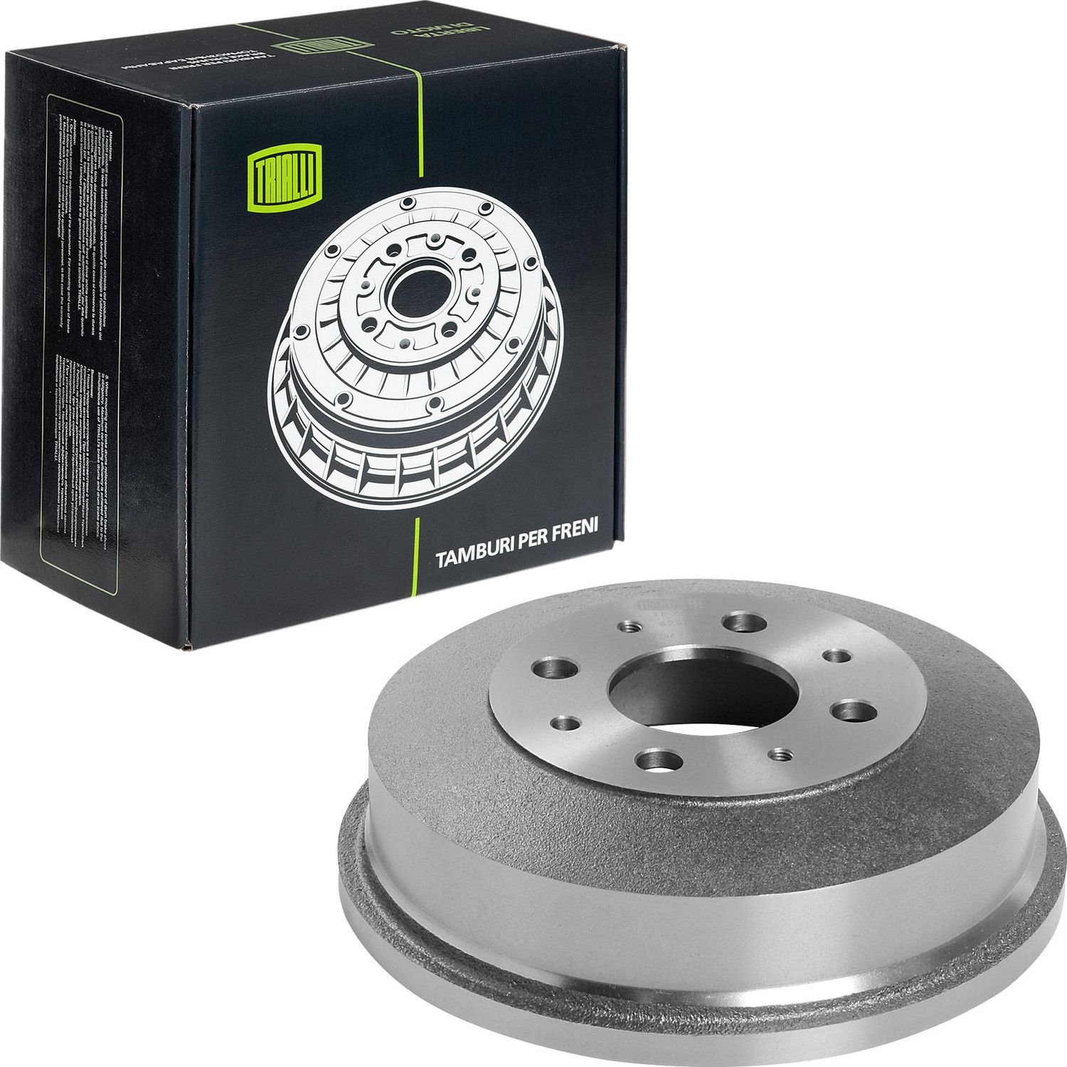 Тормозной барабан Trialli задний для ВАЗ Samara (2108, 2109, 2113, 2114) 1986-2013. Артикул TF 059