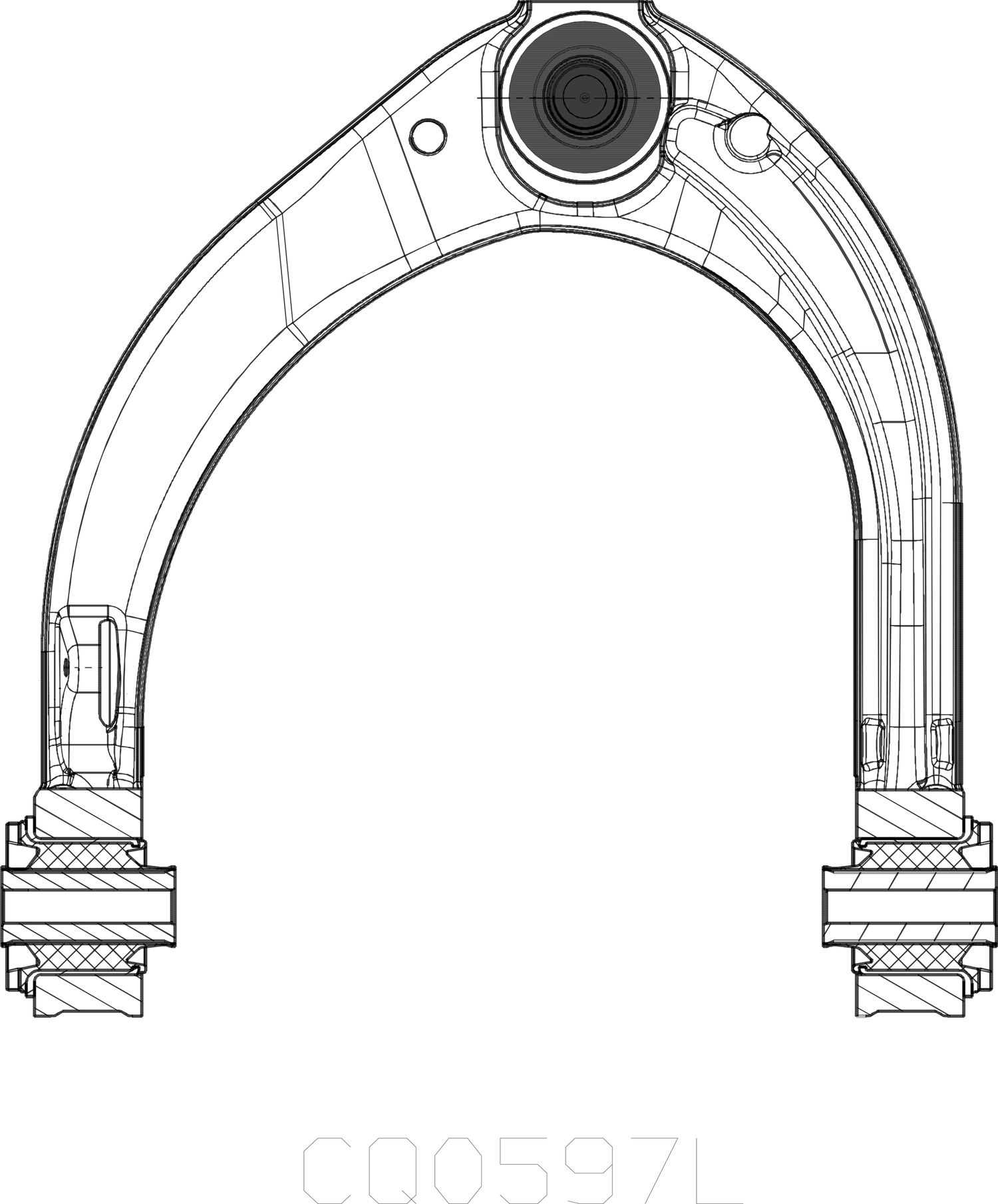 Поперечный рычаг передней подвески CTR. Артикул CQ0597L