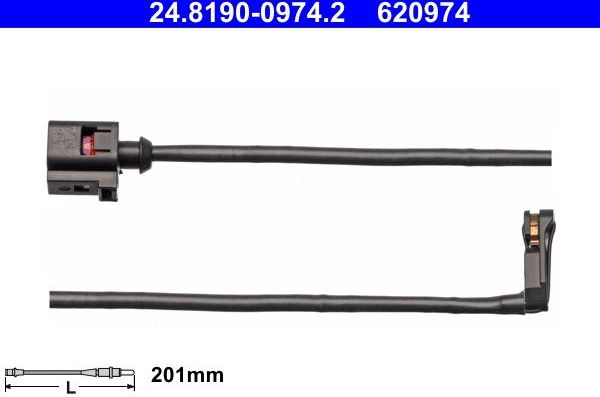 Датчик износа тормозных колодок  ATE. Артикул 24.8190-0974.2