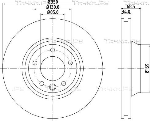 Тормозной диск Hella Pagid Pro. Артикул 8DD 355 109-781