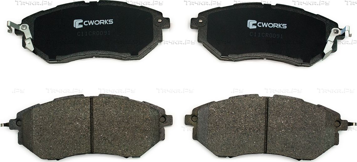 Тормозные колодки Cworks передние для Subaru Outback IV 2009-2014. Артикул C11CR0091