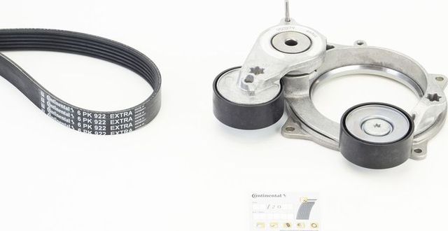 Приводной ремень поликлиновой с роликами (комплект) ContiTech для Audi A7 II (4K) 2017-2026. Артикул 6PK922 EXTRA K1