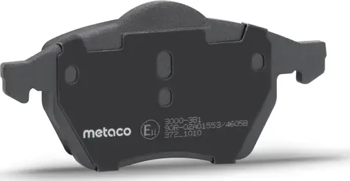 Колодки тормозные передние к-кт (Metaco). Артикул 3000381