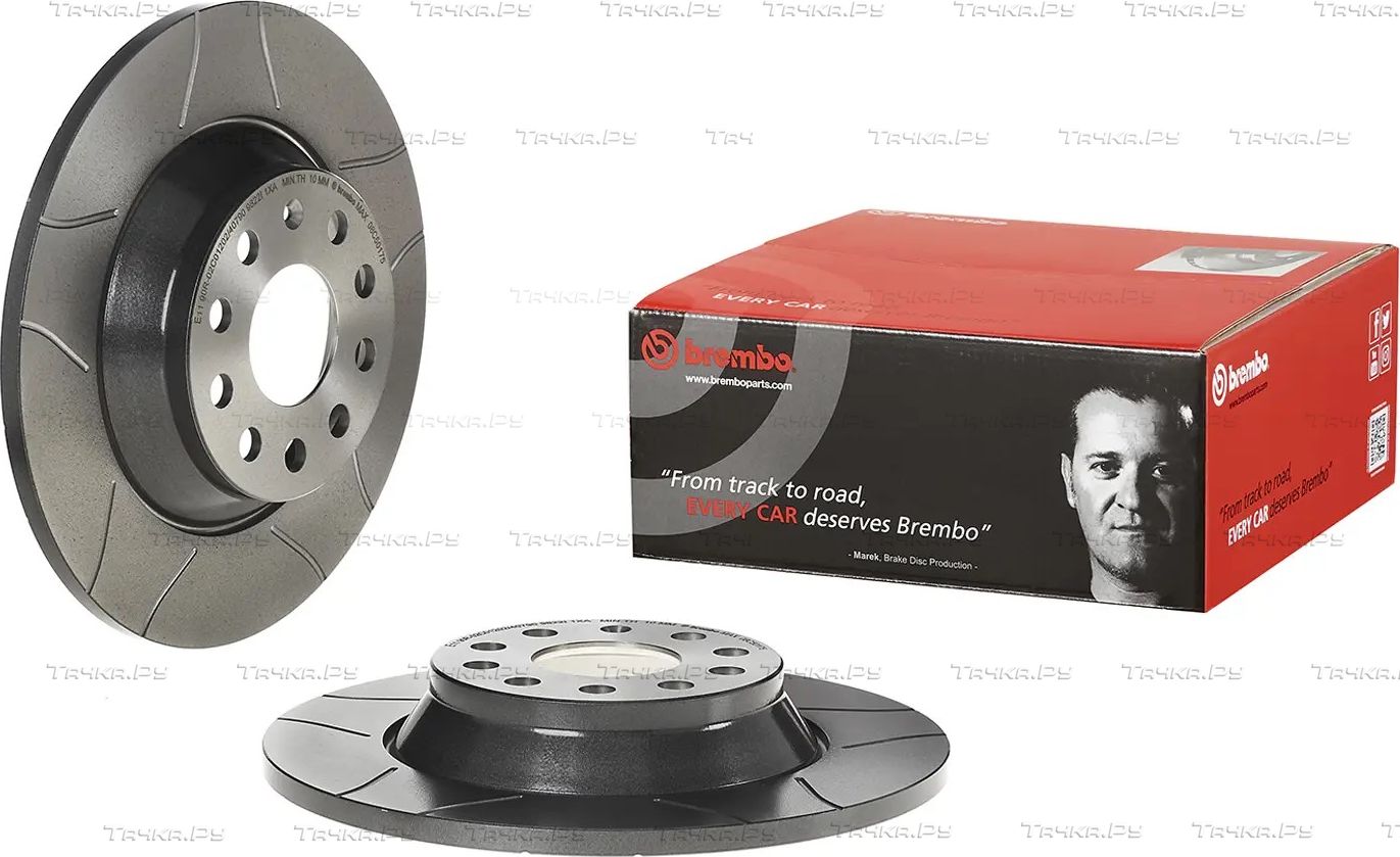 Тормозной диск Brembo XTRA LINE - Max задний для Audi TT III (8S) 2014-2026. Артикул 08.C501.75