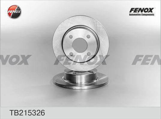 Тормозной диск Fenox передний для Nissan Micra K11 1992-2003. Артикул TB215326