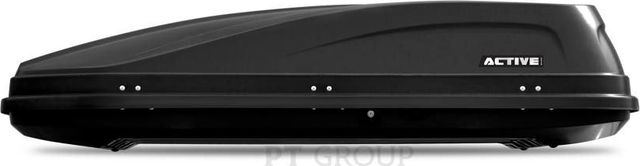 Автомобильный бокс PT Group ACTIVE M аэродинамический черный (450 л, 187х88х44 см). Артикул 00002521