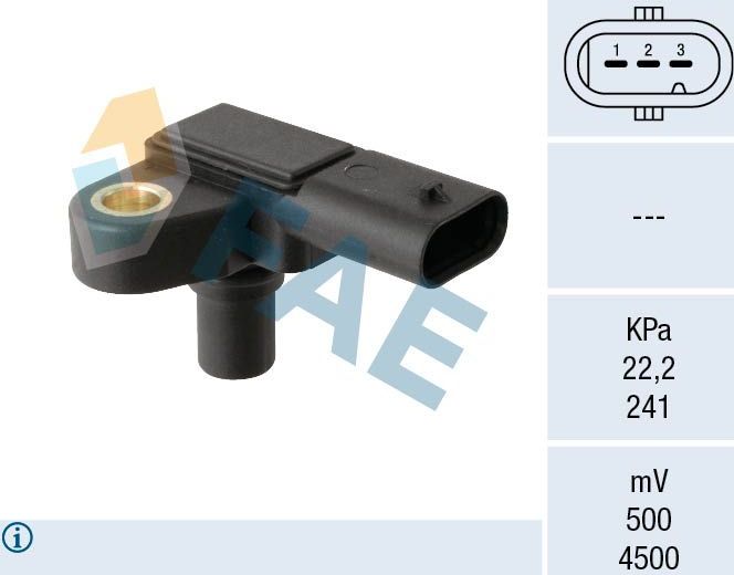 Датчик абсолютного давления (ДАД, MAP) FAE. Артикул 15269