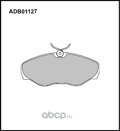 Колодки тормозные (Allied Nippon). Артикул ADB01127