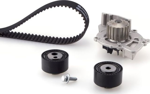 Помпа (водяной насос) с комплектом ремня ГРМ Gates PowerGrip® для Citroen Jumper I 2002-2004. Артикул KP15590XS