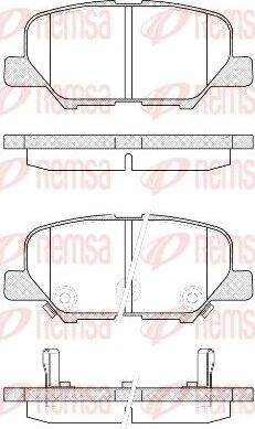 Тормозные колодки Remsa. Артикул 1536.02
