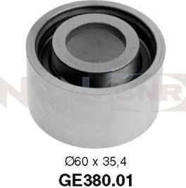 Направляющий (ведущий) ролик ремня ГРМ NTN / SNR для Rover 45 2000-2005. Артикул GE380.01
