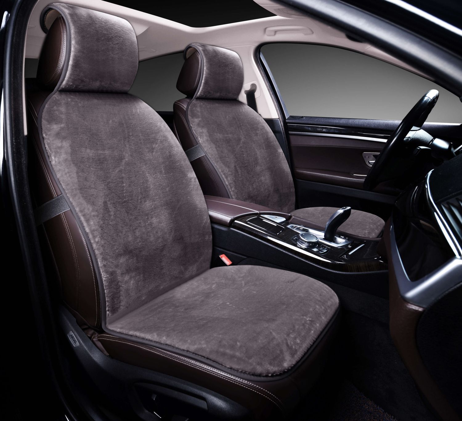 Накидки передние PSV искусственный мех Mutton 2 Front 145х55 (Светло-Серый), 2 шт.. Артикул 132236