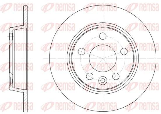 Тормозной диск Remsa. Артикул 6453.00