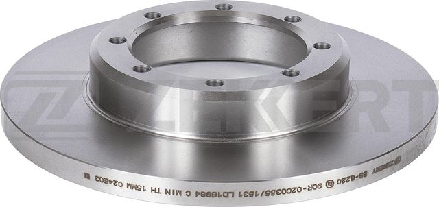 Тормозной диск Zekkert задний для Renault Master III 2010-2026. Артикул BS-6220